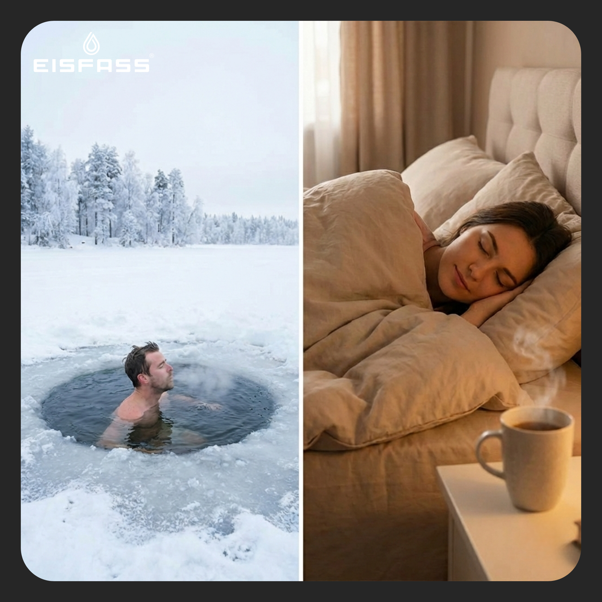 Eisbaden und Schlaf – wie regelmäßige Kältereize zu mehr Ruhe beitragen können