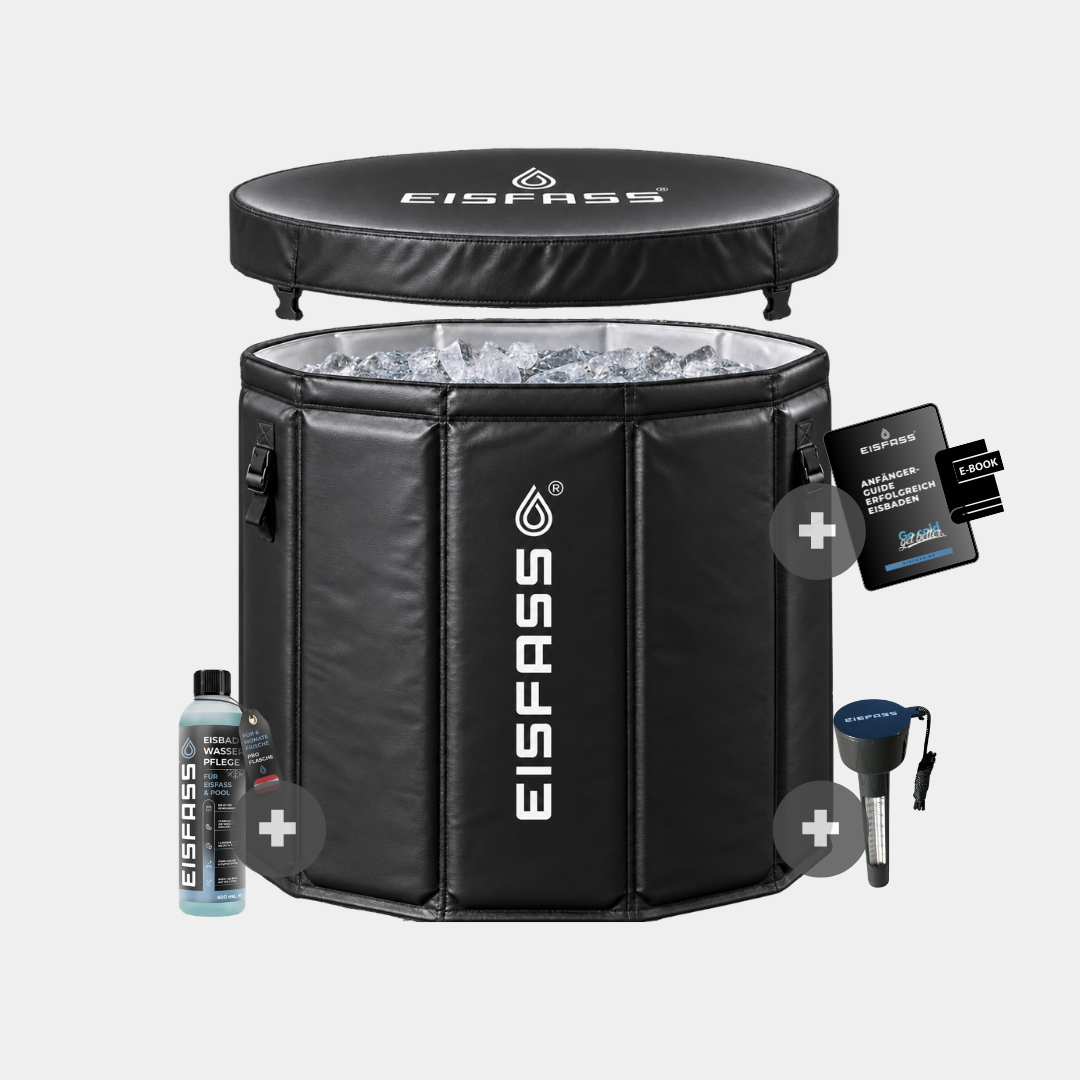 Barril de hielo EASY nueva versión | Cubo de hielo de primera calidad, económico y de nivel básico para baños de hielo | Crioterapia | 80cm ⦰ | 70 cm⇡| Exterior e interior | 250 litros