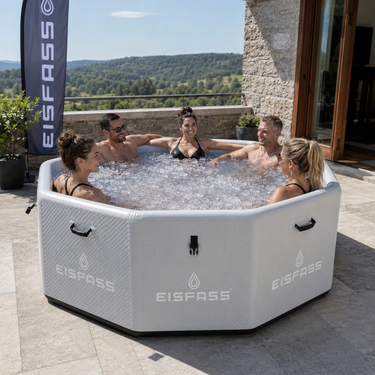 Eisfass Eventpool – Großes Eisbad für Veranstaltungen, Teams & Gruppen bis 6 Personen