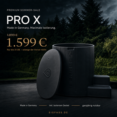 Premium Eisbad für Zuhause – Eisfass Pro X (maximale Leistung & Isolierung)