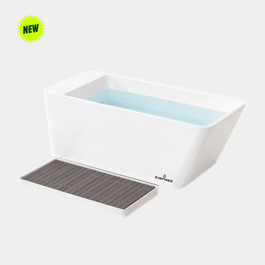 Eisfass BLISS | Premium Eisbad-Wanne | Vollisolierte Eistonne für Yoga & Fitness | Entspannung im Liegen | Optional mit Kühlsystem | 450 Liter