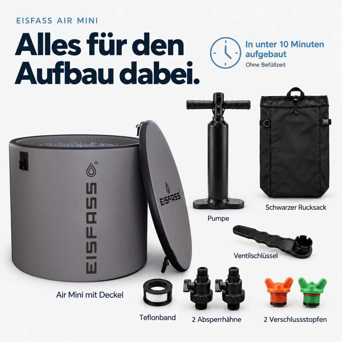 Eisbad für Zuhause – Eisfass Air Mini (das flexible Upgrade)