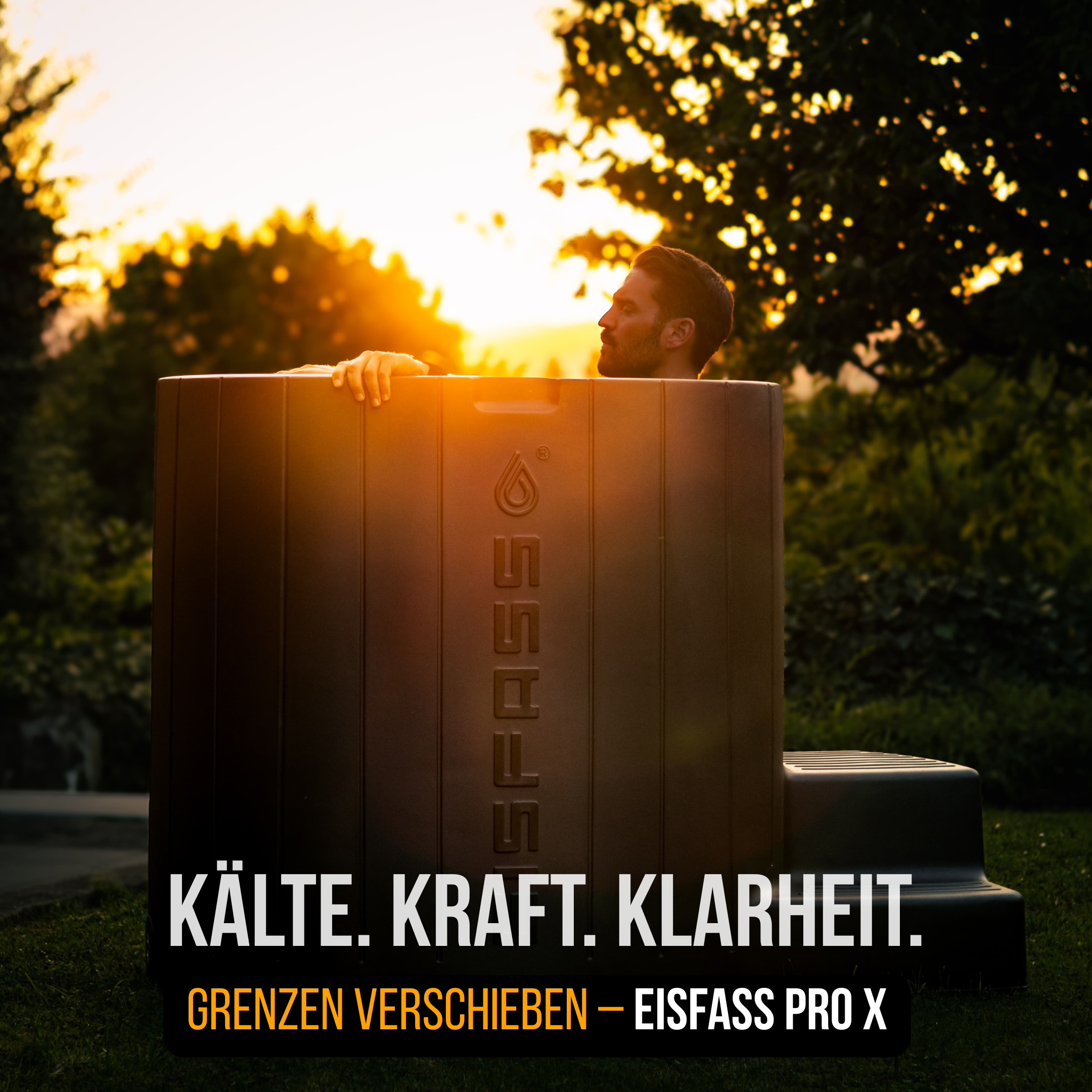 Eisfass Pro X – Dein Premium-Eisbad bis 3 °C mit Isolation und optionalem Kühlsystem | 110 cm | 450 Liter