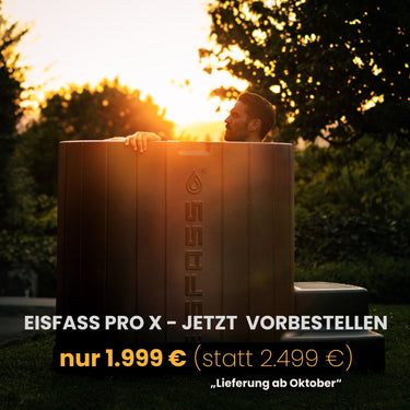 Eisfass Pro X – Dein Premium-Eisbad bis 3 °C mit Isolation und optionalem Kühlsystem | 110 cm | 450 Liter