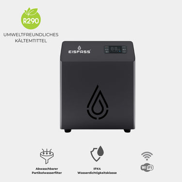 Kühlsystem Mini 2.0 verbesserte Leistung| 1130 Watt Kältepower | R290 Kältemittel Perfekt für dein Eisfass Easy, Air Mini oder auch unsere größeren Fässer | Effiziente Kühlung auf 3–8 Grad | Kompakt & mit App-Steuerung