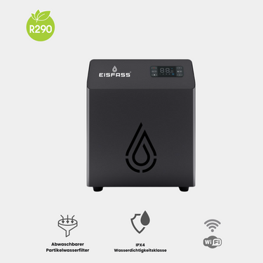 Kühlsystem Mini 2.0 verbesserte Leistung| 1130 Watt Kältepower | R290 Kältemittel Perfekt für dein Eisfass Easy, Air Mini oder auch unsere größeren Fässer | Effiziente Kühlung auf 3–8 Grad | Kompakt & mit App-Steuerung